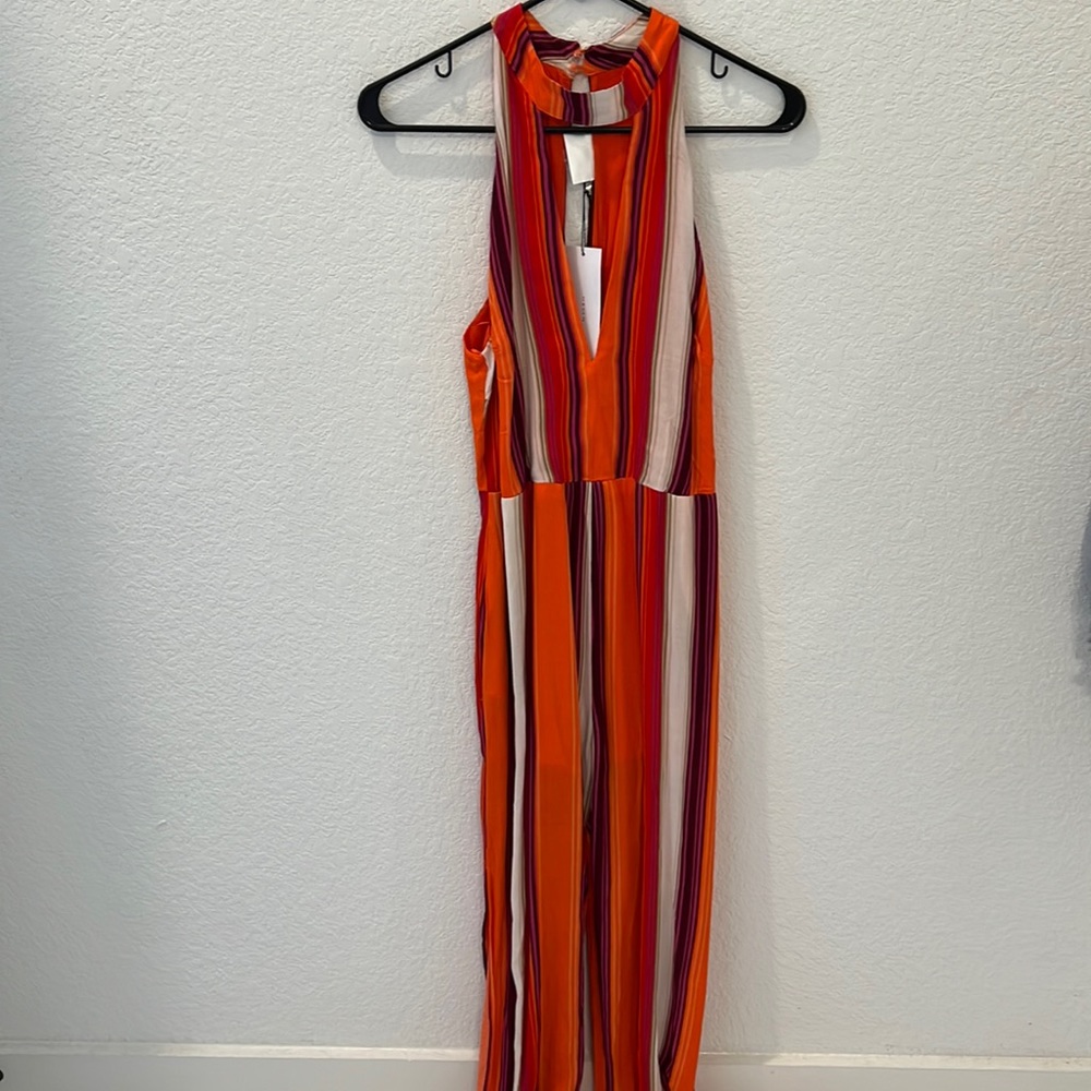 NWT, striped jumpsuit